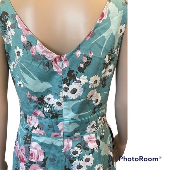 LAURA ASHLEY DRESS SIZE 8 FLORAL PASTEL - Picture 9 of 10